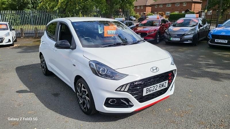 White Used 2022 Hyundai i10 N Line Hatchback | £13,295 (Fair price) - Image 1/4