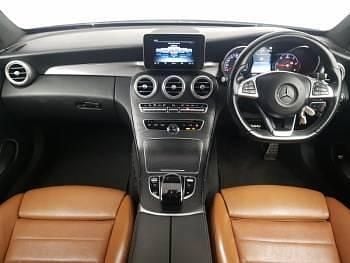 Used Mercedes C220 AMG line 170 HP (125 kW) 2017 Blue Coupe