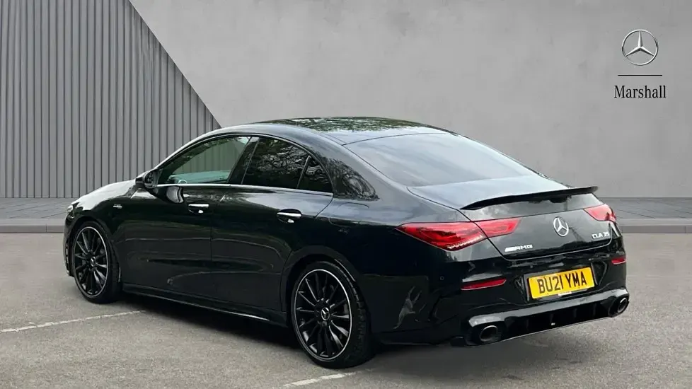 Used Mercedes CLA35 AMG Premium Plus 306 HP (225 kW) 2021 Black Coupe