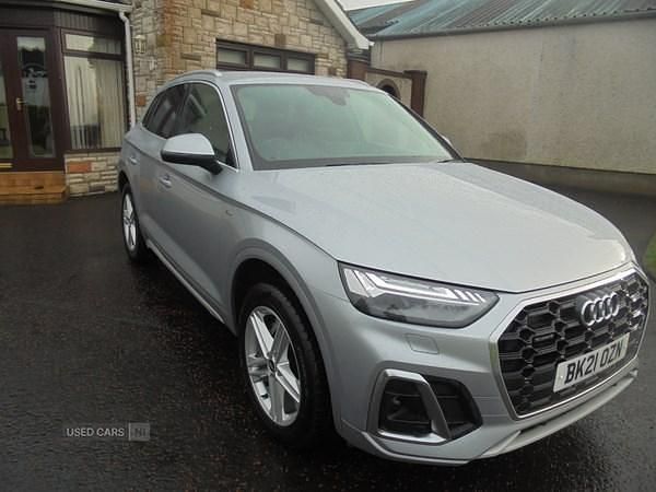 Silver Used 2021 Audi Q5 S-Line SUV | £26,995 (Fair price) - Image 1/4