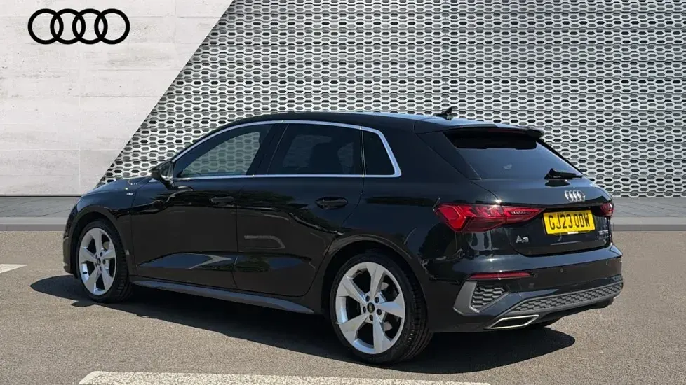 Used Audi A3 S-Line 150 HP (110 kW) 2023 Black Sedan