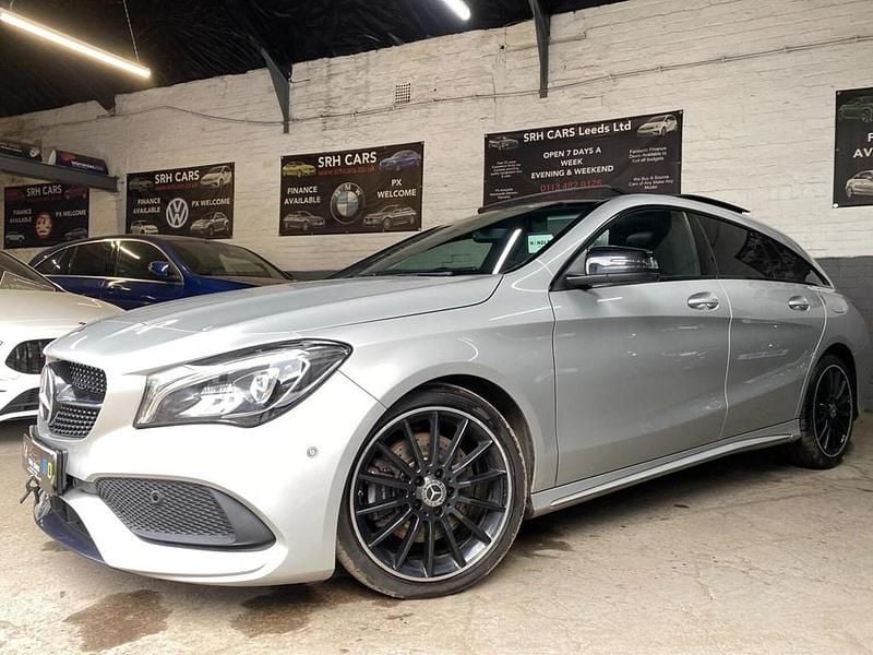 Used Mercedes CLA220 Shooting Brake AMG line 2018 Silver Estate