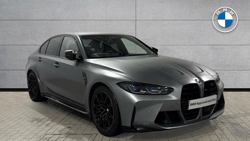 Grey Used 2022 BMW M3 Competition Edition Sedan | £61,950 (Expensive) - Image 1/4