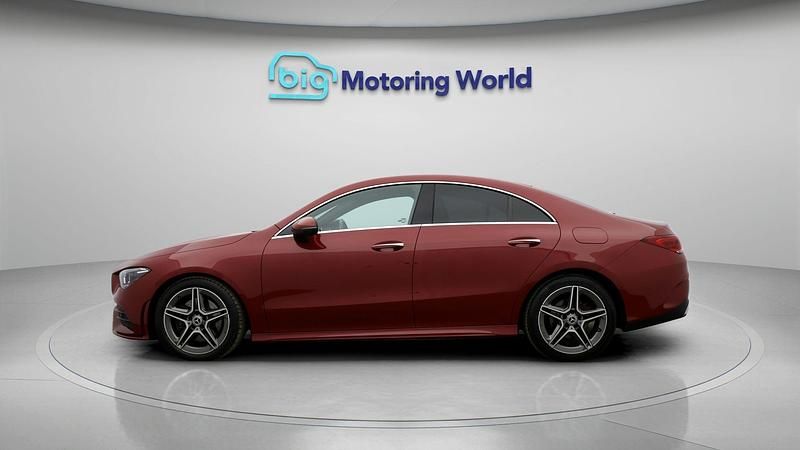 Used Mercedes CLA200 AMG line 163 HP (119 kW) 2021 Red Coupe
