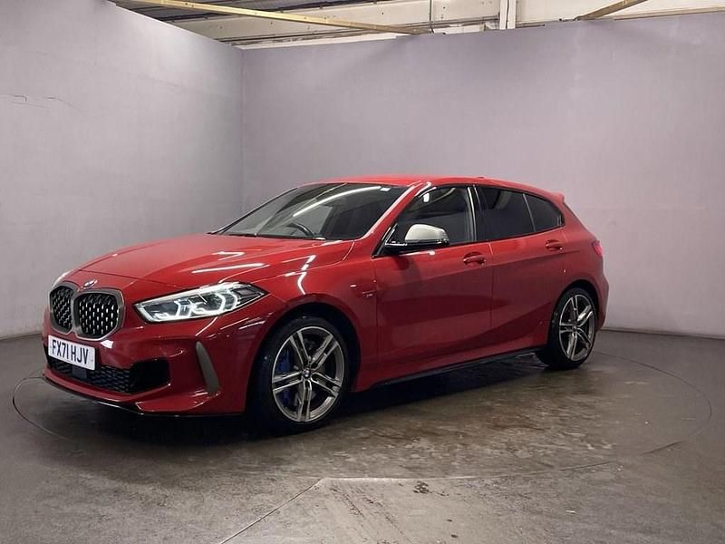 Used BMW M135 Comfort Edition 306 HP (225 kW) 2021 Red Hatchback