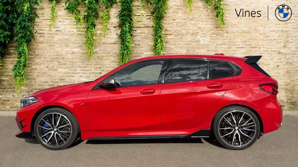 Used BMW M135 Shadowline 302 HP (222 kW) 2023 Red Hatchback