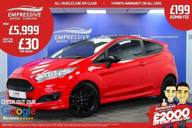 Red Used 2015 Ford Fiesta Zetec Hatchback | £5,999 (Expensive) - Image 1/4