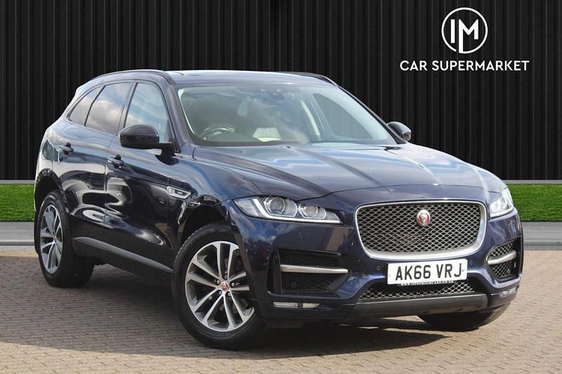 Blue Used 2017 Jaguar F-Pace R-Sport SUV | £12,885 (Fair price) - Image 1/4