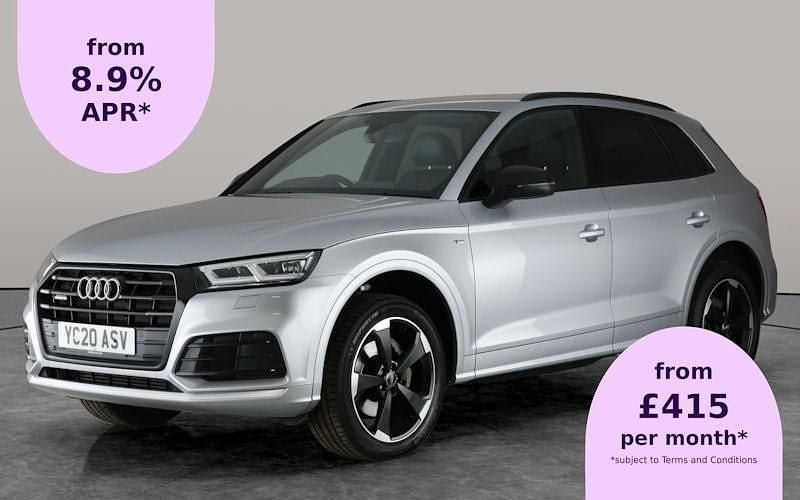 Silver Used 2020 Audi Q5 Black Edition SUV | £26,843 (Good price) - Image 1/2