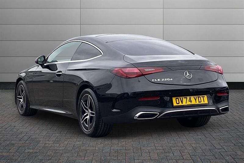 Used Mercedes CLE220 AMG line 197 HP (144 kW) 2024 Obsidian black Coupe