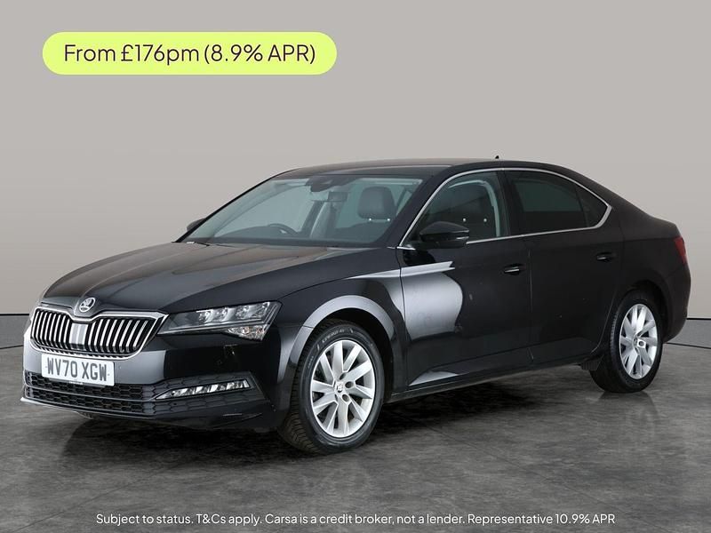 Black Used 2020 Skoda Superb SE Technology Hatchback | £11,553 (Fair price) - Image 1/2