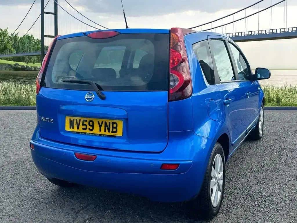 Used Nissan Note Acenta 110 HP (80 kW) 2009 Blue Hatchback