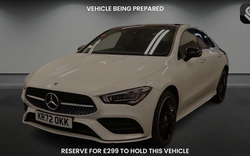 Used Mercedes CLA250e AMG line 218 HP (160 kW) 2022 Digital white Sedan