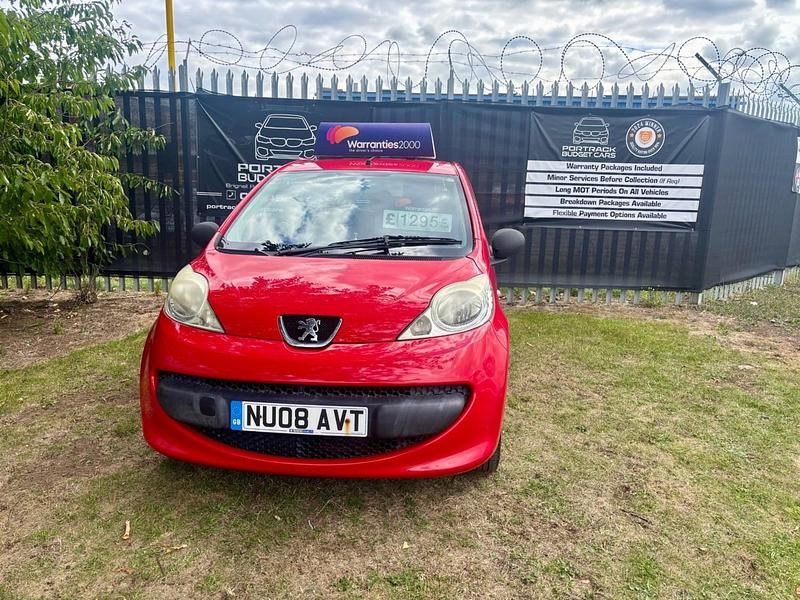 Red Used 2008 Peugeot 107 Hatchback | £1,295 (Fair price) - Image 1/4