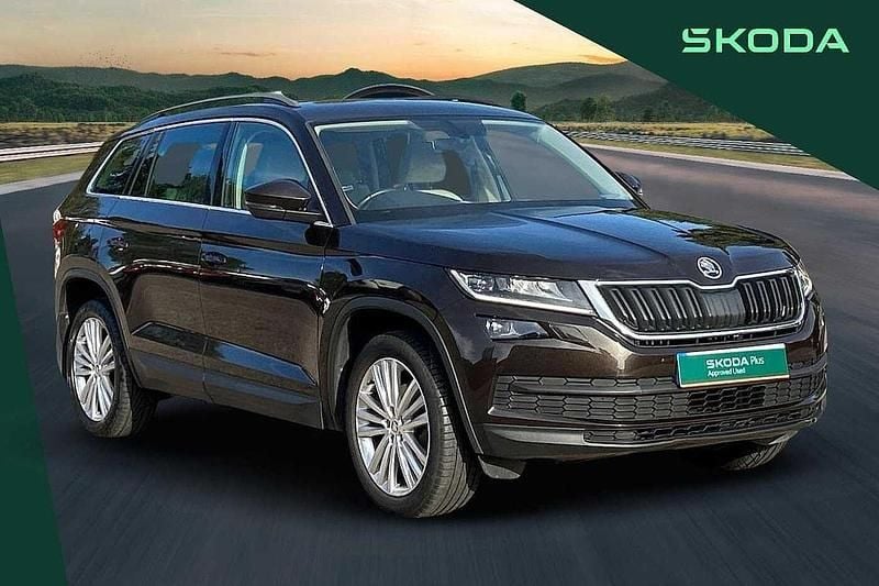 Magnetic brown metallic Used 2018 Skoda Kodiaq SE L SUV | £18,400 (Fair price) - Image 1/4