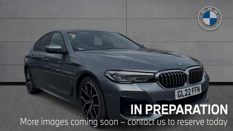 Blue Used 2022 BMW 520 M Sport Sedan | £28,490 (Fair price) - Image 1/4