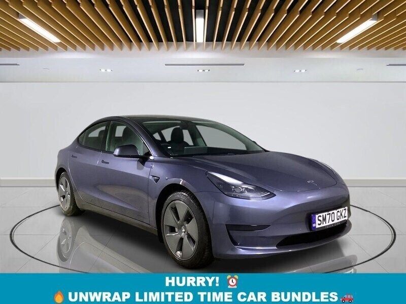 Grey Used 2020 Tesla Model 3 Standard Range Plus Sedan | £14,649 (Fair price) - Image 1/3