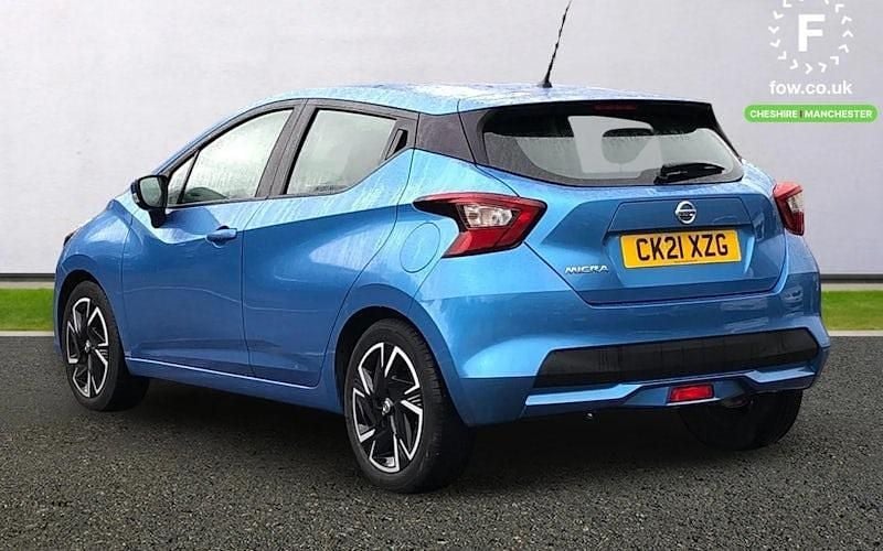 Used Nissan Micra Acenta 92 HP (67 kW) 2021 Blue Hatchback