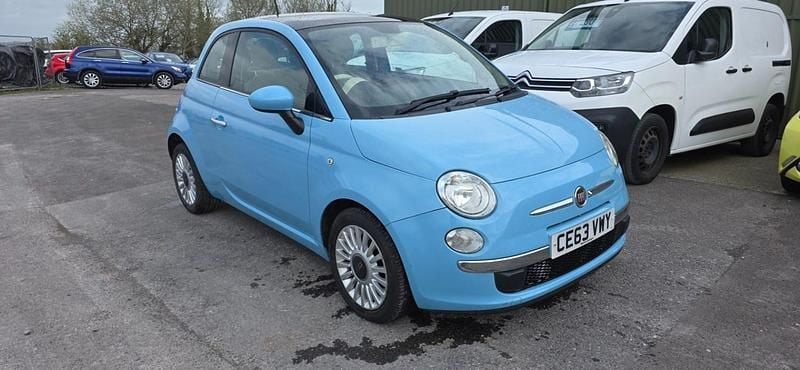 Used Fiat 500 Lounge 69 HP (50 kW) 2013 Blue Hatchback