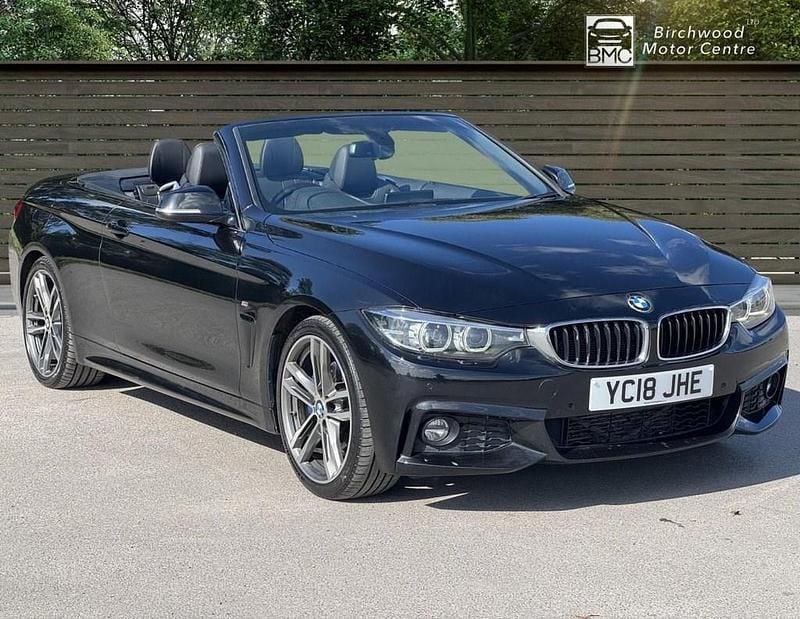 Black Used 2018 BMW 420 M Sport Cabriolet | £13,900 (Fair price) - Image 1/4