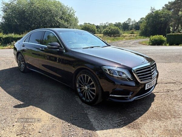 Black Used 2015 Mercedes S350L AMG line Sedan | £16,850 (Good price) - Image 1/4