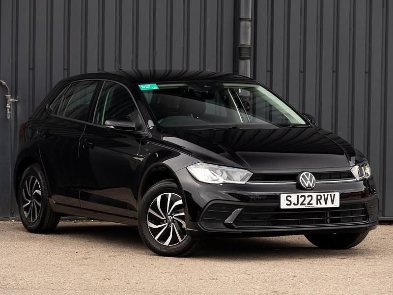 Black Used 2022 VW Polo Life Hatchback | £17,498 (Fair price) - Image 1/4