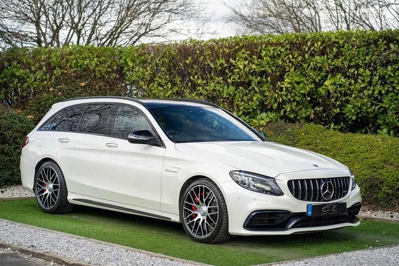 White Used 2019 Mercedes C63 AMG Premium Plus Estate | £42,495 (Fair price) - Image 1/4