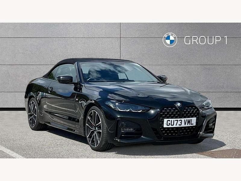 Black Used 2023 BMW 420 M Sport Cabriolet | £39,550 (Fair price) - Image 1/4