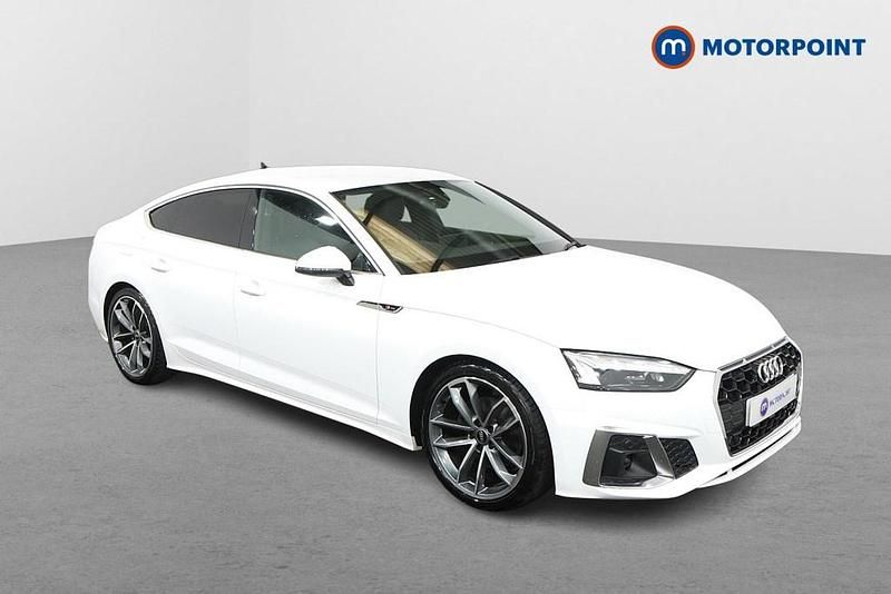 White Used 2022 Audi A5 S-Line Coupe | £26,049 (Good price) - Image 1/4