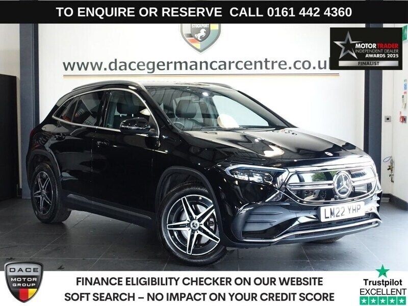 Black Used 2022 Mercedes EQA250 AMG line SUV | £20,490 (Fair price) - Image 1/4