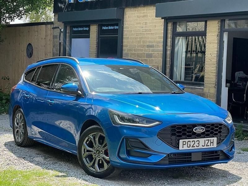 Blue Used 2023 Ford Focus ST-Line Estate | £11,990 (Super price) - Image 1/4