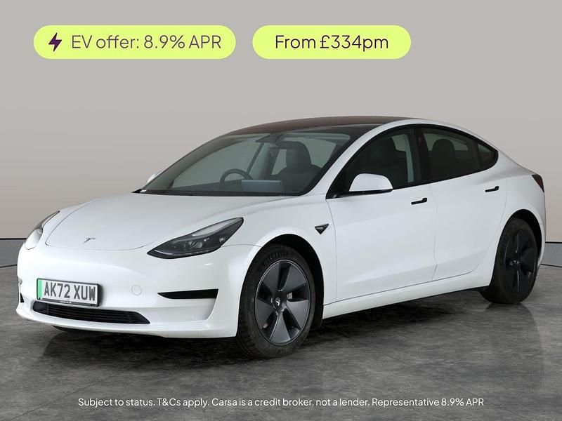 White Used 2022 Tesla Model 3 RWD Sedan | £19,380 (Good price) - Image 1/2