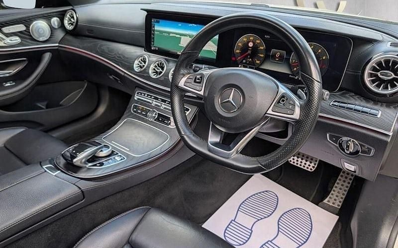 Used Mercedes E400 AMG line 333 HP (244 kW) 2017 White Coupe