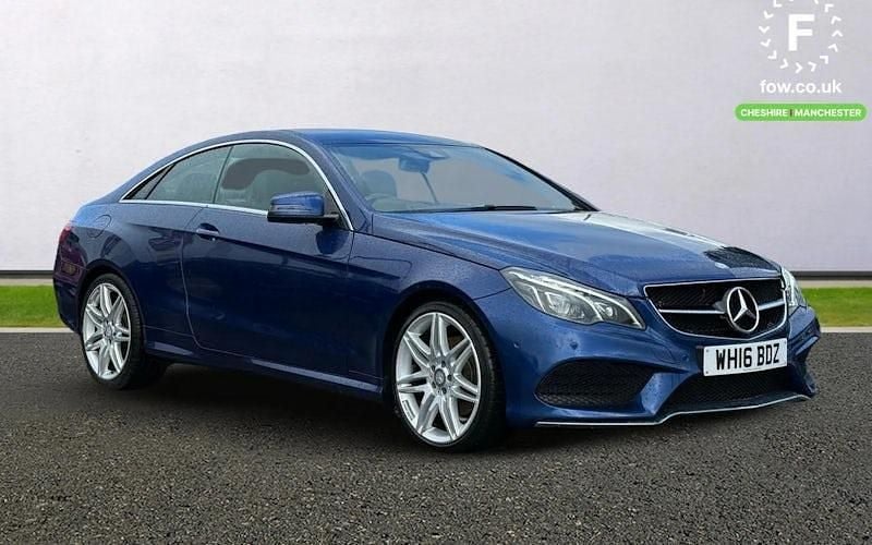 Blue Used 2016 Mercedes E220 AMG line Coupe | £13,199 (Super price) - Image 1/4