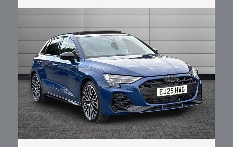 Blue Used 2025 Audi S3 Sportback Black Edition Hatchback | £42,395 - Image 1/4