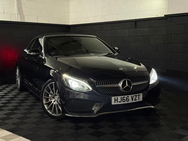 Black Used 2016 Mercedes C250 AMG line Cabriolet | £11,490 (Fair price) - Image 1/4