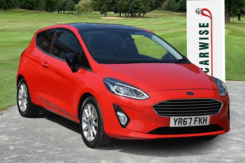 Red Used 2017 Ford Fiesta Titanium Hatchback | £7,750 (Fair price) - Image 1/4