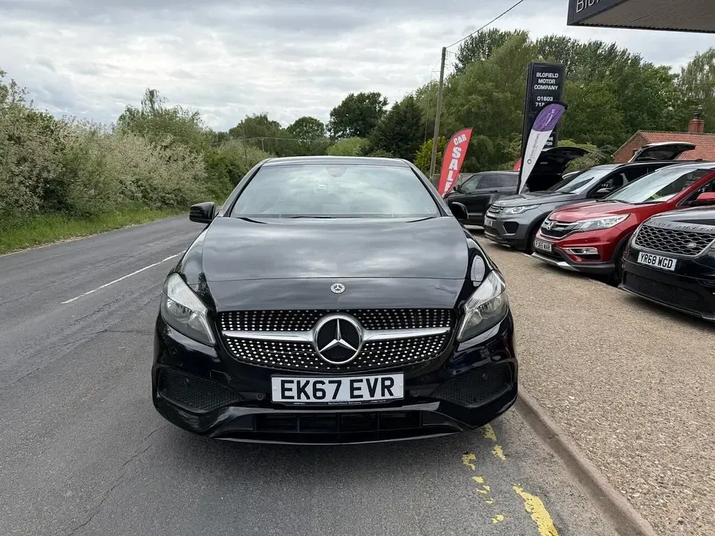 Used Mercedes A180 AMG line 109 HP (80 kW) 2017 Black Hatchback