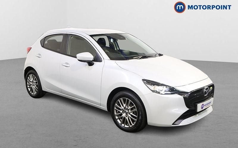 White Used 2024 Mazda 2 Exclusive-Line Hatchback | £14,849 (Fair price) - Image 1/4