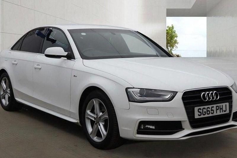 Used Audi A4 S-Line 163 HP (119 kW) 2015 White Sedan