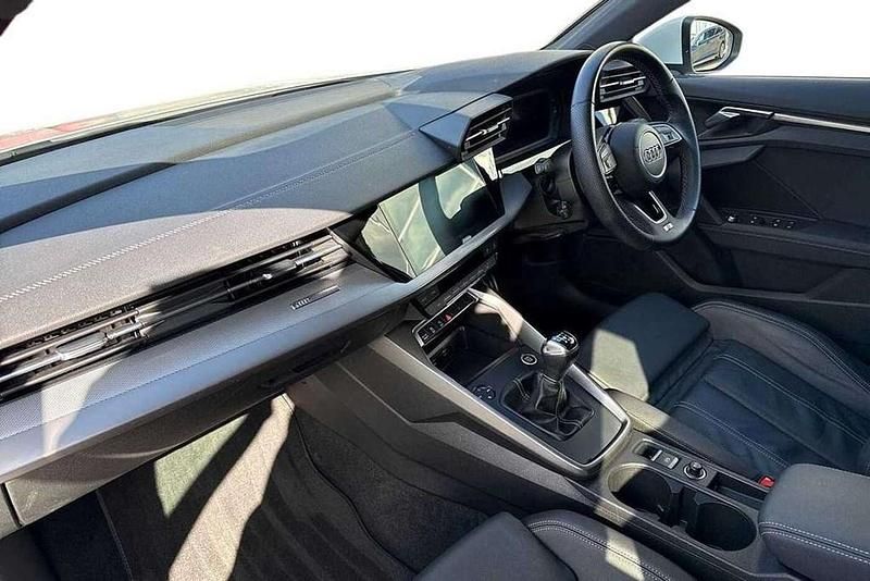 Used Audi A3 S-Line 110 HP (80 kW) 2023 White Sedan