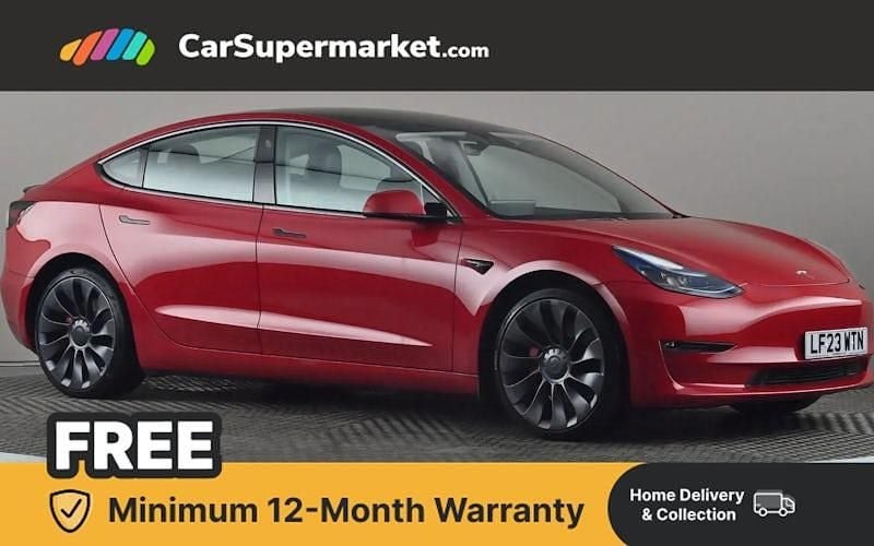 Used Tesla Model 3 Performance 461 kW (627 HP) 2023 Red Sedan