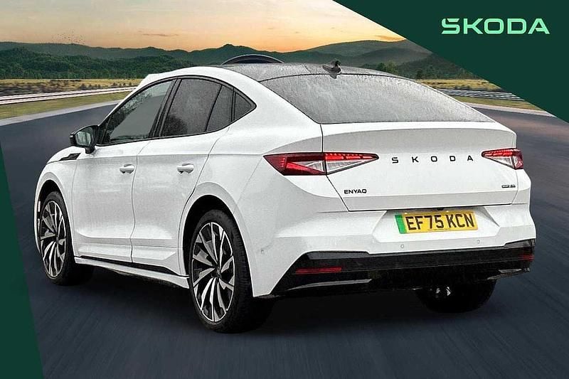 Used Skoda Enyaq iV SportLine 210 kW (286 HP) 2025 White SUV