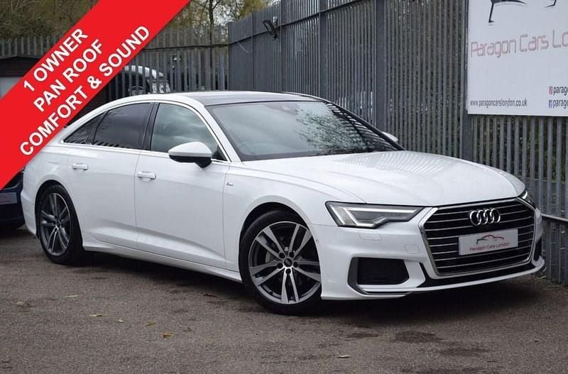 White Used 2021 Audi A6 S-Line Sedan | £28,449 (Fair price) - Image 1/3