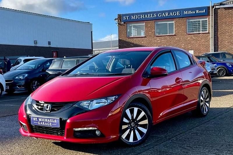 Red Used 2014 Honda Civic SE Plus Hatchback | £8,695 (A bit pricey) - Image 1/1