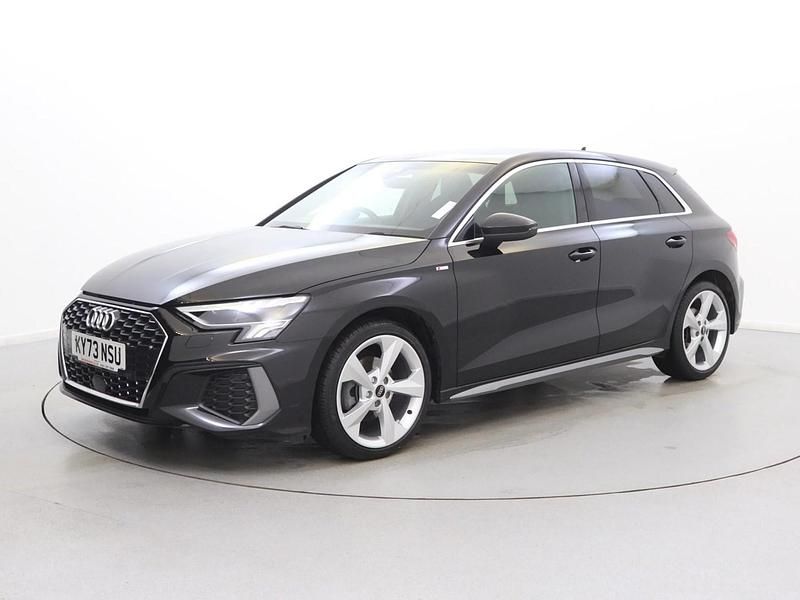 Used Audi A3 S-Line 150 HP (110 kW) 2023 Black Hatchback
