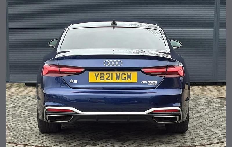 Used Audi A5 S-Line 261 HP (191 kW) 2021 Blue Coupe