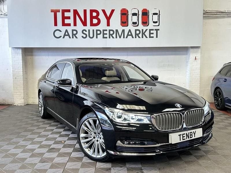 Black Used 2017 BMW 740L Exclusive Sedan | £19,795 (Good price) - Image 1/3