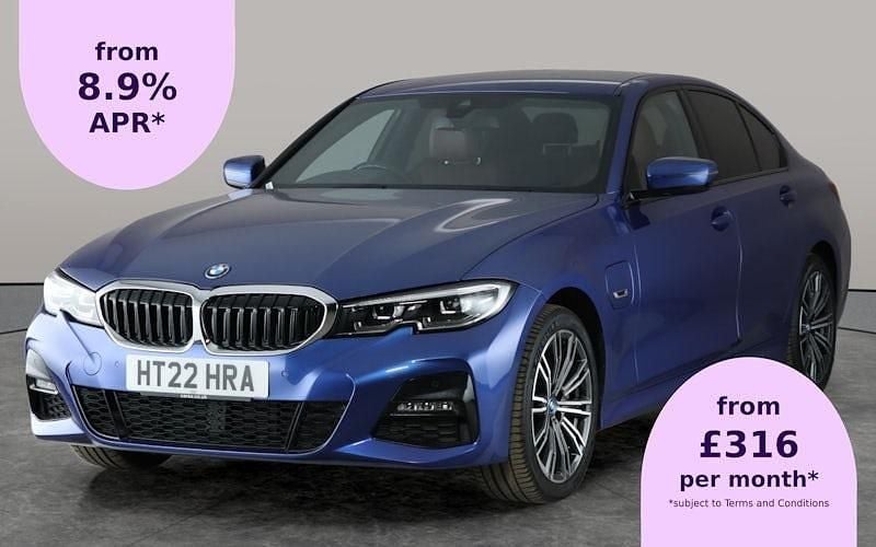 Blue Used 2022 BMW 330e M Sport Sedan | £21,744 (Fair price) - Image 1/2