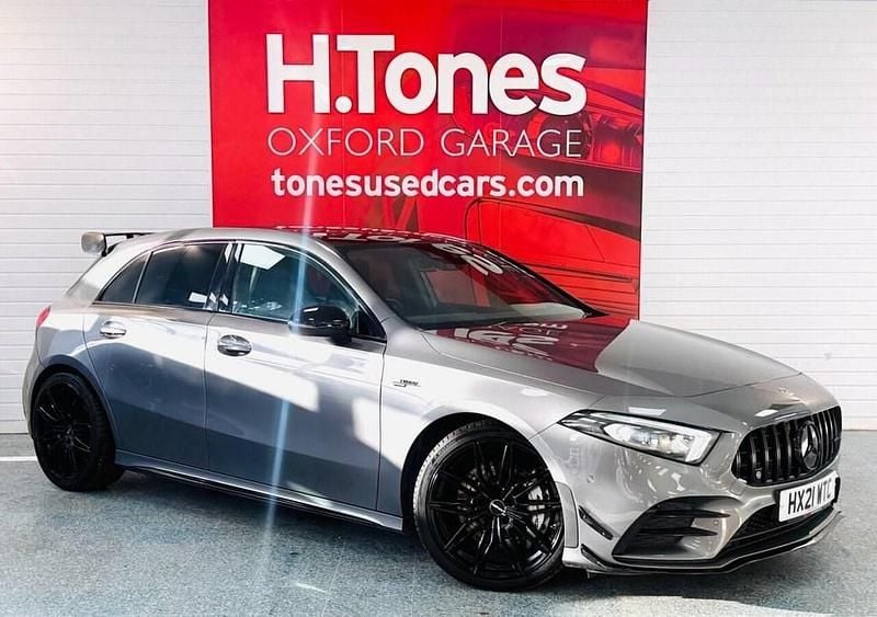 Grey Used 2021 Mercedes A35 AMG Premium Plus Hatchback | £26,495 (Fair price) - Image 1/4